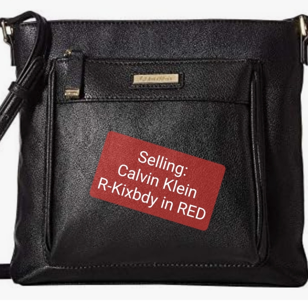😺CALVIN KLEIN R-q Crossbody Bag in Red - Picture 7 of 12